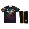 Maillot de Supporter Real Madrid Dragon 2024-25 Noire Pour Enfant